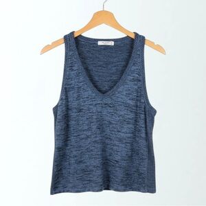 Rag & Bone Cozy Blue V-Neck Tank Top for Women